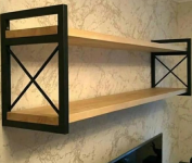 Prateleira Estilo Industrial Cozinha de Parede 20x60cm na Amazon