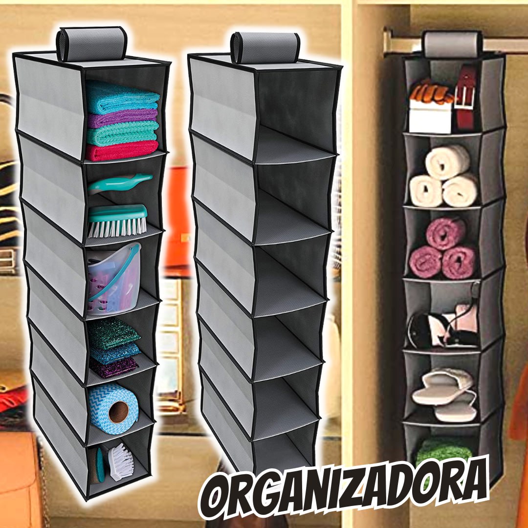 Prateleira organizadora Pequena para closet e armários com 6 Divisórias, CST7962, Euro Home na Amazon