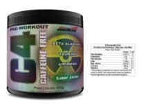 Pré-Treino C4 Caffeine Free (220g), Limão na Amazon