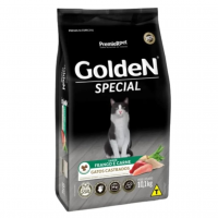PremieR Pet Golden Special Ração Seca Para Gatos Castrados Sabor Frango E Carne 10,1kg na Amazon