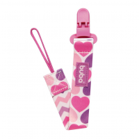 Prendedor De Chupeta Corações Buba Roxo/Rosa na Amazon