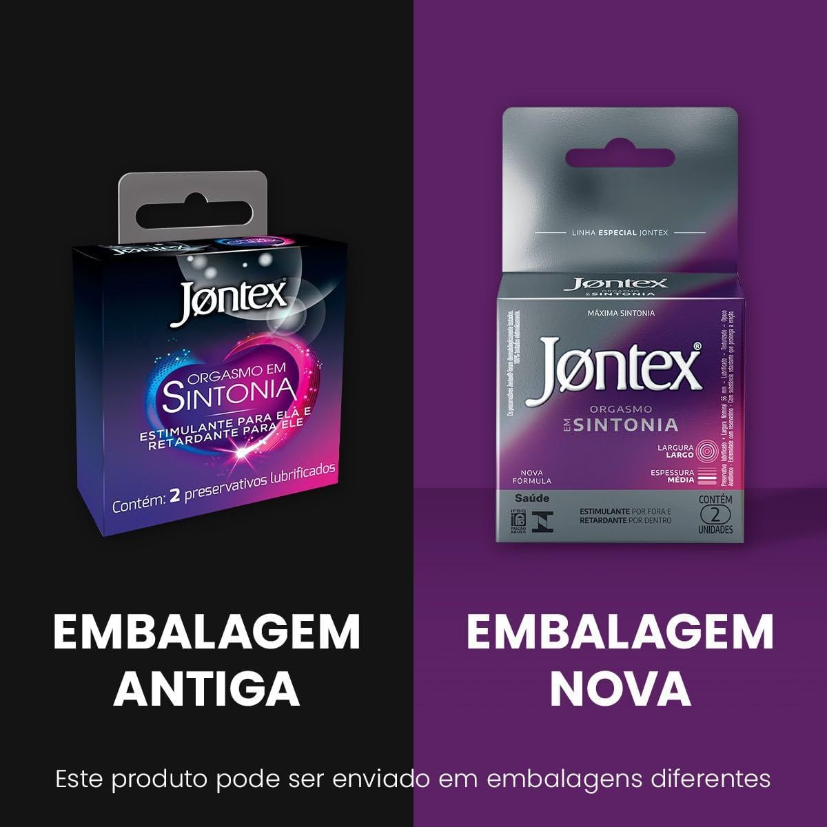 Preservativo Camisinha Jontex Orgasmo em Sintonia – 2 Unidades na Amazon