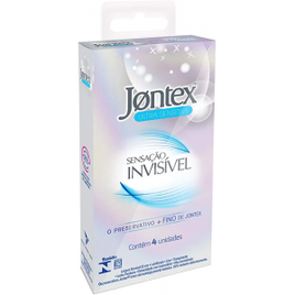 Preservativo Camisinha Jontex Sensação Invisível - 4 Unidades na Amazon