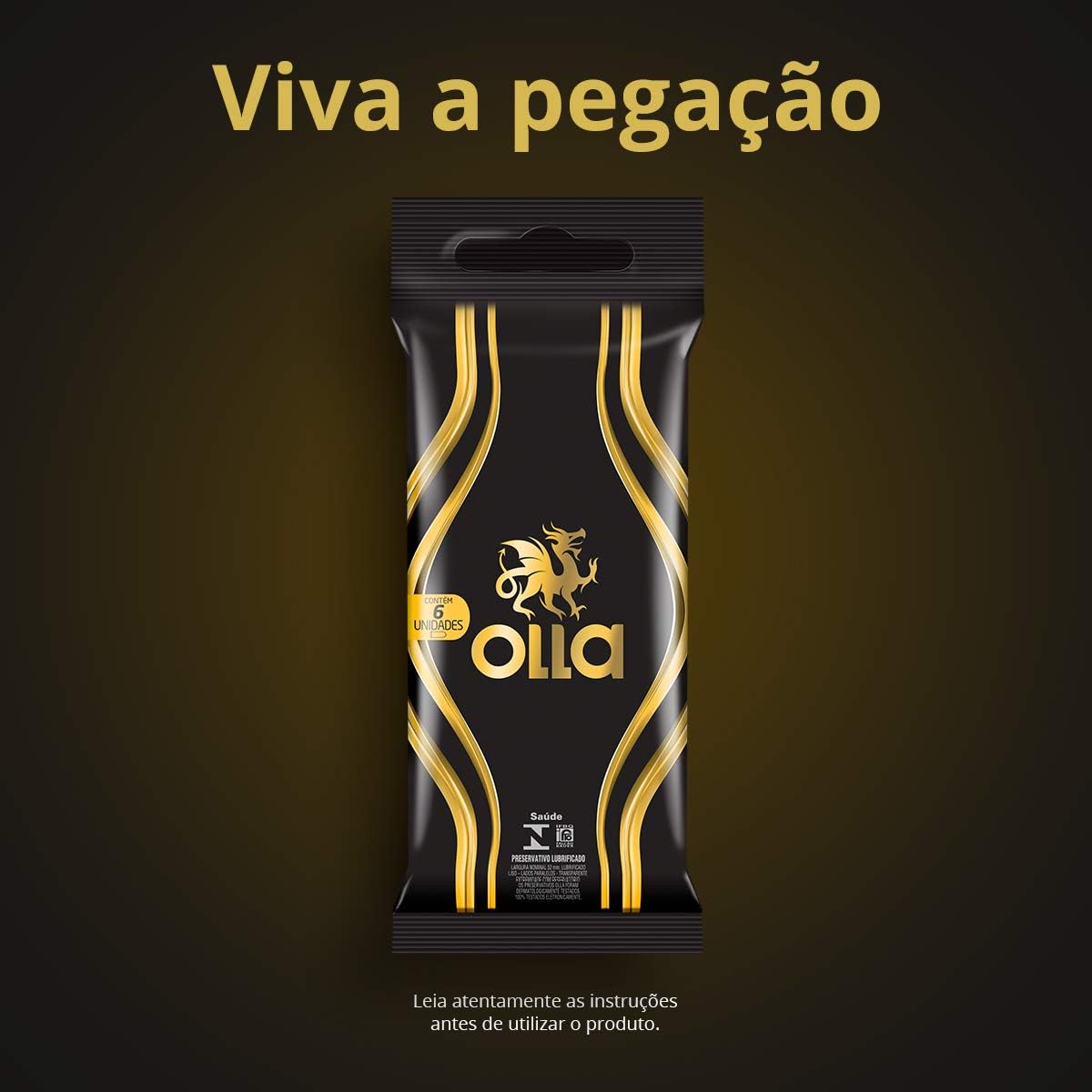 Preservativo Camisinha Olla Lubrificado – 6 Unidades, Olla, 6un, pacote de 6 na Amazon