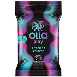 Preservativo Camisinha Olla Play - 3 Unidades na Amazon