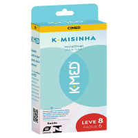 Preservativo K-Med K-Misinha Masculino Lubrificado Invisível 8 Unidades na Pague Menos