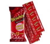 Preservativo Morango, Blowtex, Vermelho, 12 Unidades na Amazon