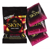 Preservativo Sexy Cherry, SKYN, Multicor, 3 Unidades na Amazon