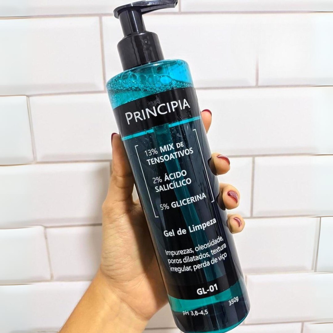 PRINCIPIA, Gel de Limpeza Facial 2% Ácido Salicílico + 5% Glicerina GL-01 com 350g na Amazon