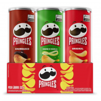 Pringles Pack Promo Salgadinho De Batata Frita 3 Sabores - Original, Creme E Cebola E Churrasco na Amazon