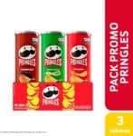 Pringles Pack Promo Salgadinho de Batata Frita 3 Sabores - Original, Creme e Cebola e Churrasco na Amazon