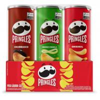 Pringles Pack Promo Salgadinho De Batata Frita 3 Sabores - Original, Creme E Cebola E Churrasco na Amazon