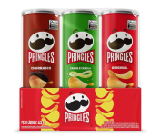 Pringles Pack Promo Salgadinho de Batata Frita 3 Sabores – Original, Creme e Cebola e Churrasco na Amazon