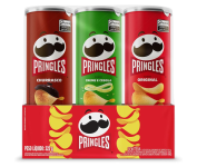Pringles Pack Promo Salgadinho de Batata Frita 3 Sabores – Original, Creme e Cebola e Churrasco na Amazon