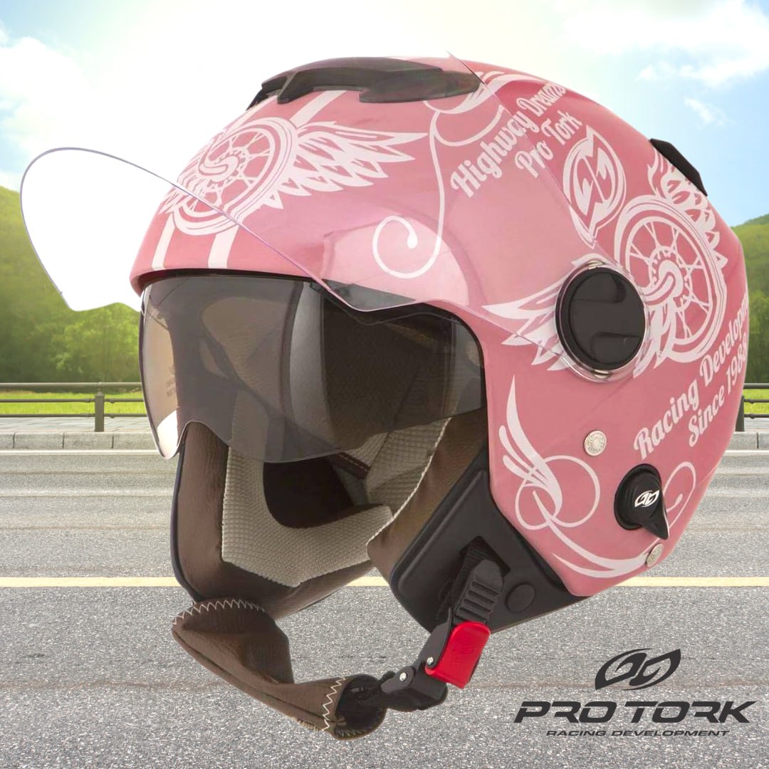 Pro Tork Capacete New Atomic Highway DreAmarelos Fosco 60 Rosa na Amazon