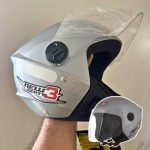 Pro Tork Capacete New Liberty Three 56 Prata na Amazon