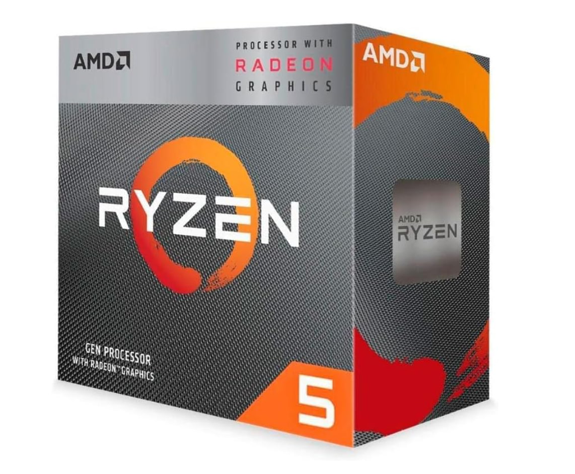 Processador AMD Ryzen 5 4600G Box (AM4/6 Cores/12 Threads/4.2 GHz/11MB Cache/Wraith Stealth/Radeon Graphics) na Amazon