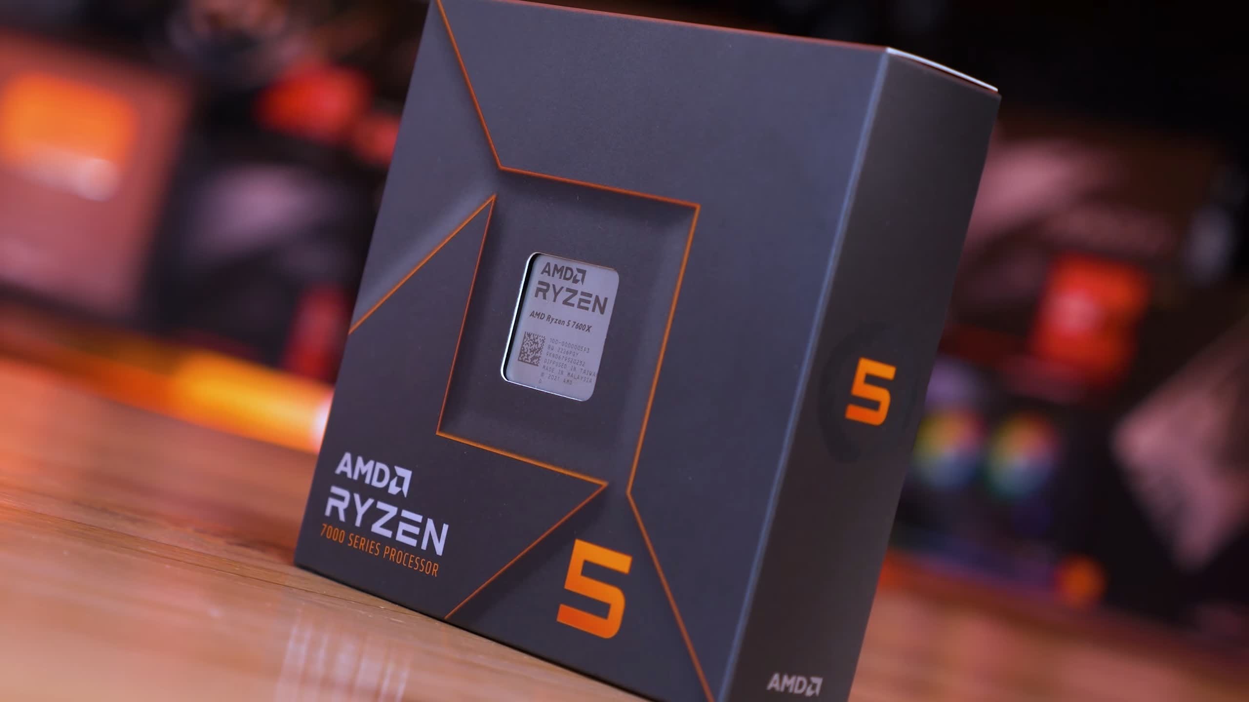Processador AMD Ryzen 5 7600X, 5.3GHz Max Turbo, Cache 38MB, AM5, 6 Núcleos, Vídeo Integrado – 100-100000593WOF na KaBuM!
