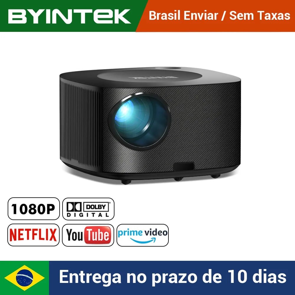 Projetor BYINTEK X30 1080P Cupom na Aliexpress