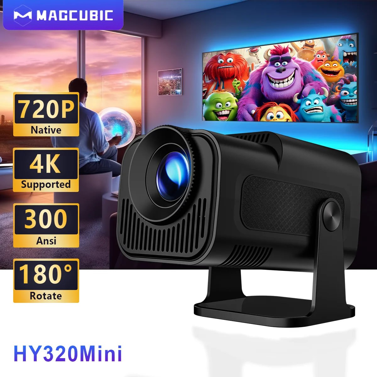 Projetor Magcubic HY320 MINI na Aliexpress