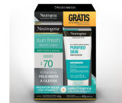 Promopack NEUTROGENA SUN FRESH® Derm Care FPS 70 SEM COR + Gel de Limpeza NEUTROGENA PURIFIED SKIN® na Amazon