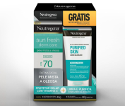 Promopack Neutrogena SunFresh Term Care FPS70 Sem Cor e Ganhe Gel de Limpeza Neutrogena Purified Skin 60g na Amazon
