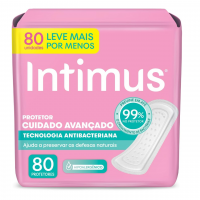 Protetor Diário Intimus Antibacteriana - 80 Unidades na Amazon