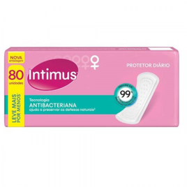 Protetor Diário Intimus Tecnologia Antibacteriana - 80 Unidades na Americanas