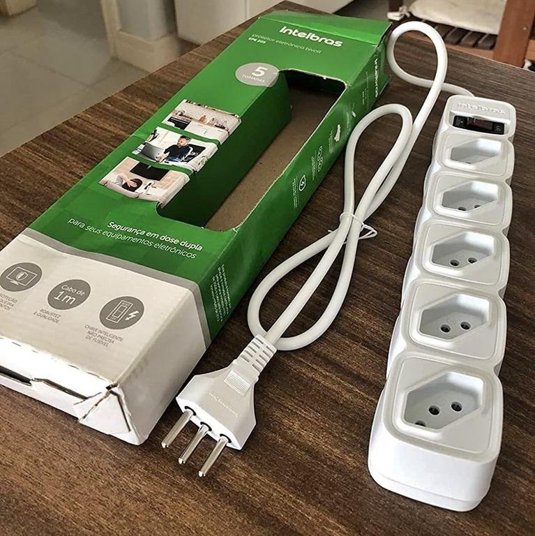 Protetor Eletrônico com 5 Tomadas EPE 205 Intelbras na Amazon