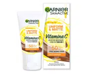 Protetor Hidratante Facial Garnier Uniform & Matte Vitamina C FPS 50 Cor Negra, 40g na Amazon