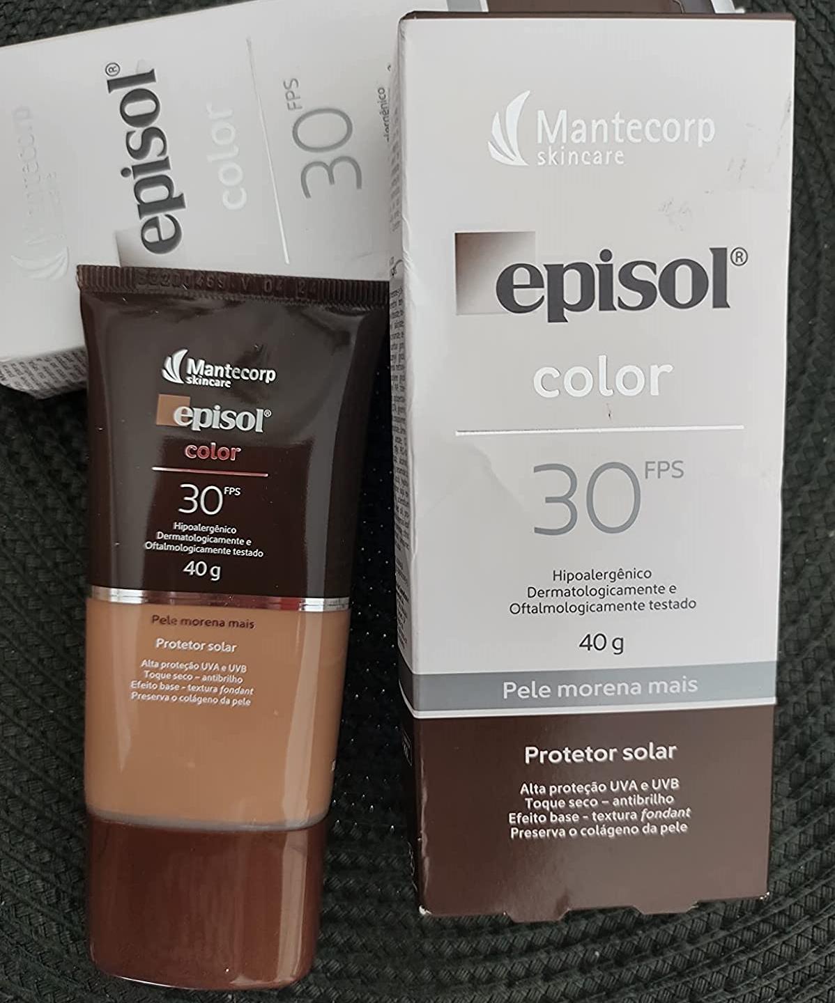 Protetor Solar Color Pele Morena Mais Fps 30, 40G, Episol, Mantecorp Skincare na Amazon