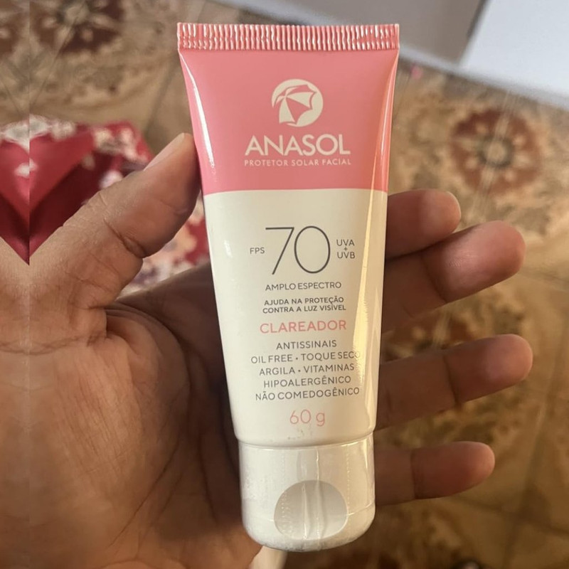 Protetor Solar Facial Clareador FPS 70 60g – Anasol na Amazon