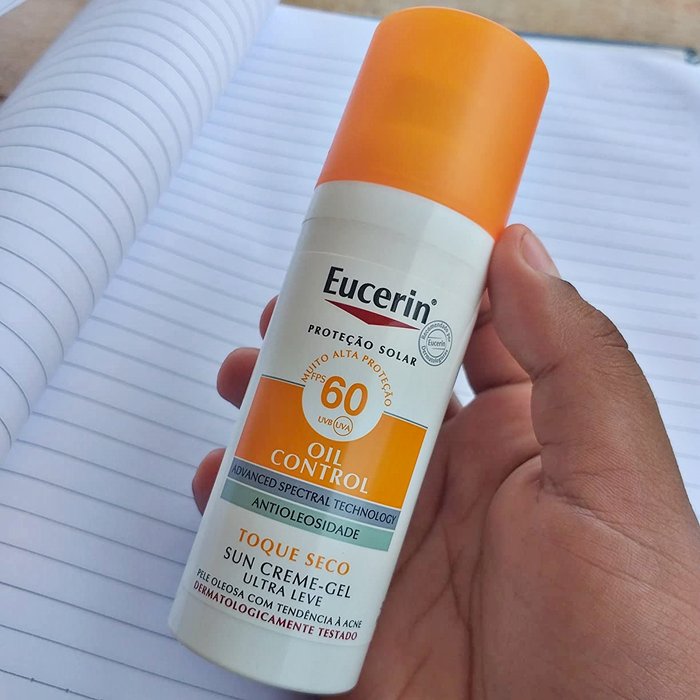 Protetor Solar Facial Eucerin – Sun Gel-Creme Oil Control FPS 60 50g na Amazon