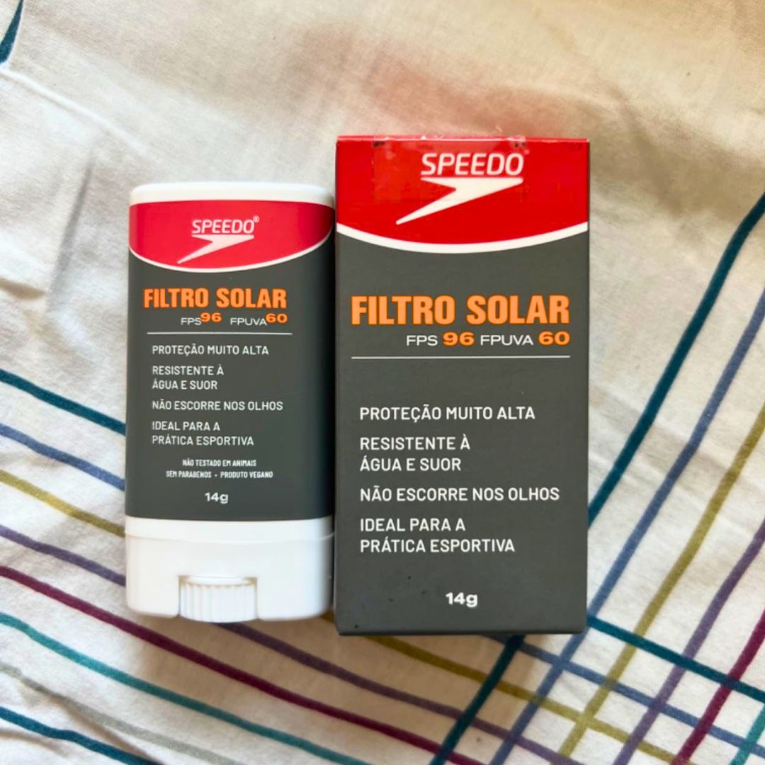 Protetor Solar Facial FPS96 e FPUVA60 Speedo 14g na Amazon