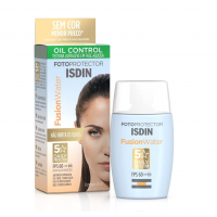 Protetor Solar Facial ISDIN Fusion Water 5 Stars FPS 60 Sem Cor - 30ml na Amazon