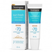 Protetor Solar Facial Neutrogena Sun Fresh Hydro Boost Cor 2.0 FPS 70 40mL na Amazon