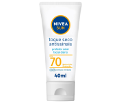 Protetor Solar Facial NIVEA SUN Toque Seco Antissinais FPS 70 40ml na Amazon