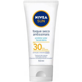 Protetor Solar Facial Nivea Sun Toque Seco Antissinais FPS30 50ml na Amazon