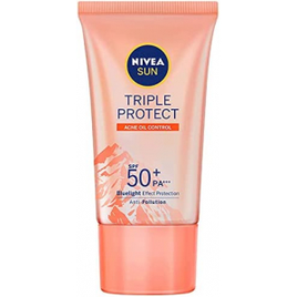 Protetor Solar Facial Nivea Sun Tripla Proteção Loção Antiacne FPS50 40ml na Amazon