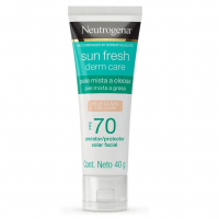 Protetor Solar Facial Para Pele Oleosa Neutrogena Sun Fresh Derm Care Pele Clara FPS 70 na Amazon
