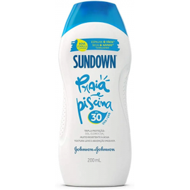 Protetor Solar Johnson's Praia e Piscina FPS 30 Sundown 200ml na Amazon