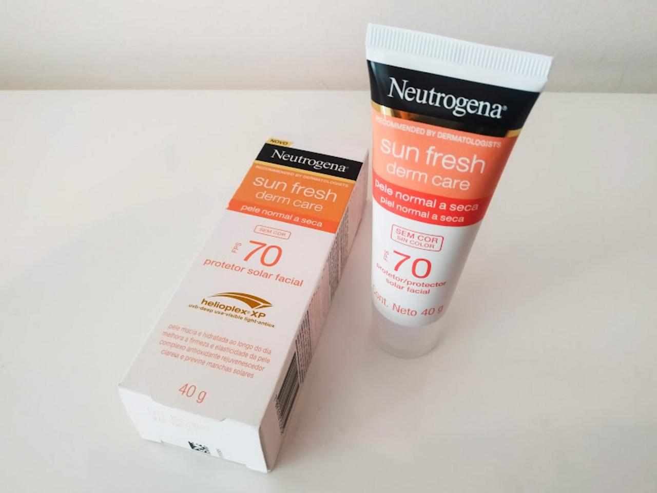 Protetor Solar Neutrogena Sunfresh Derm Care Dry Skin Sem Cor FPS 70 40g na Amazon