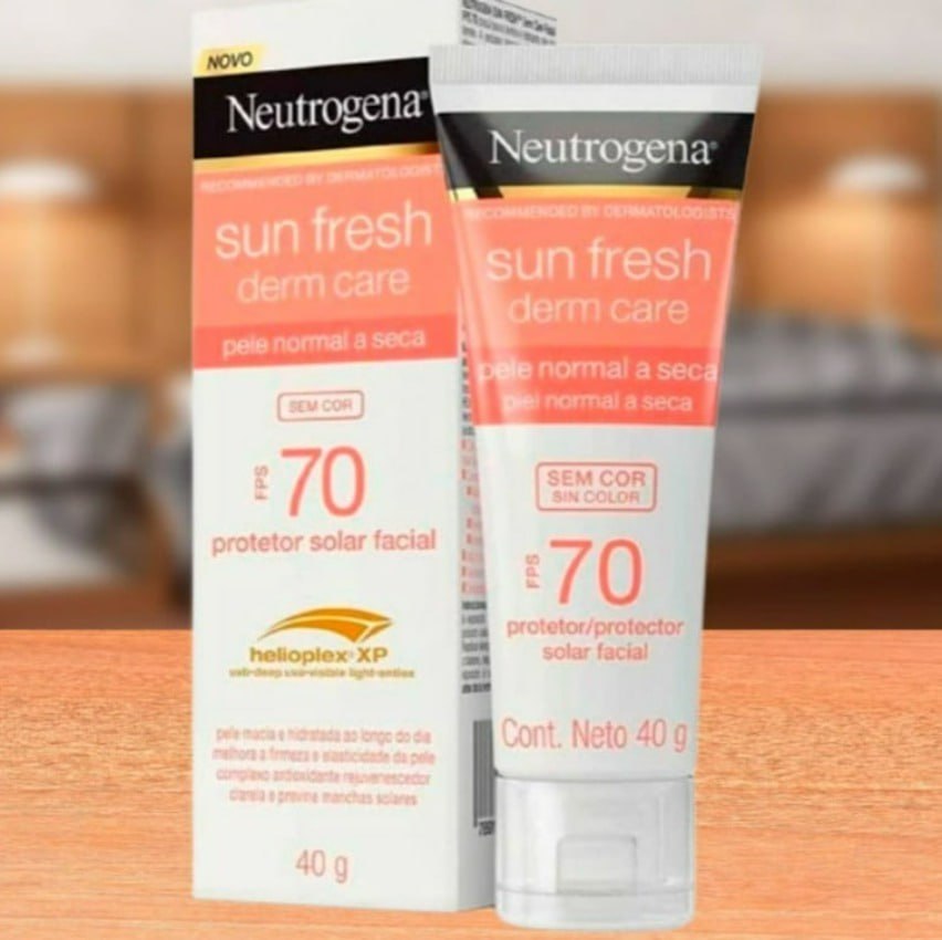 Protetor Solar Neutrogena Sunfresh Derm Care Dry Skin Sem Cor FPS 70 40g na Amazon