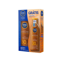 Protetor Solar Nivea Protect Bronze Fps30 200ml + Protetor Solar Nivea Protect Bronze Fps30 100ml na Pague Menos