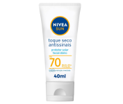 Protetor Solar NIVEA SUN Facial Toque Seco Antissinais FPS 70 40ml na Amazon