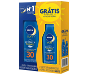 Protetor Solar Nivea Sun FPS 30 200ml + Protetor Solar Nivea Sun FPS 30 100ml na Amazon