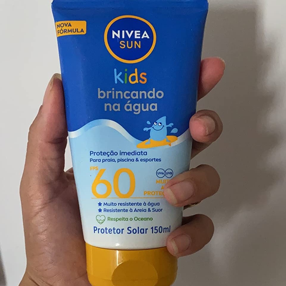 Protetor Solar NIVEA SUN Kids Swin & Play FPS60 150ml, Nivea na Amazon