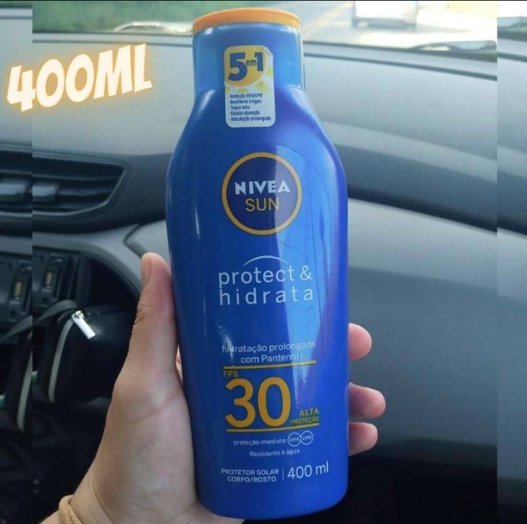Protetor Solar NIVEA SUN Protect & Hidrata FPS30 400ml, Nivea na Amazon