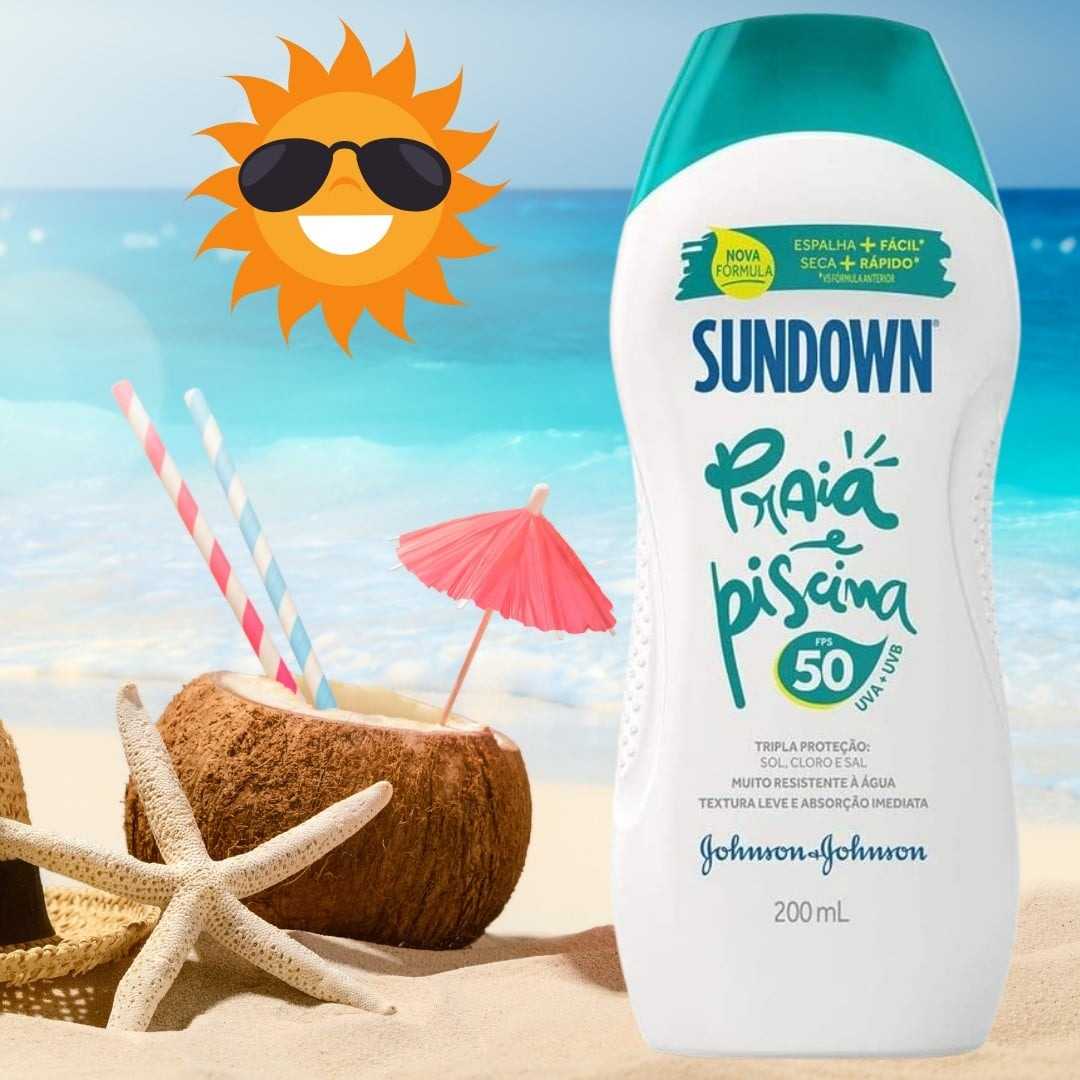 Protetor Solar Praia e Piscina Fps 50, Johnson'S, Branco, 200 Ml na Amazon