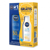Protetor Solar Protect & Hidrata FPS 50, 200ml + Protetor Solar Kids Sensitive FPS 60, 100ml na Pague Menos